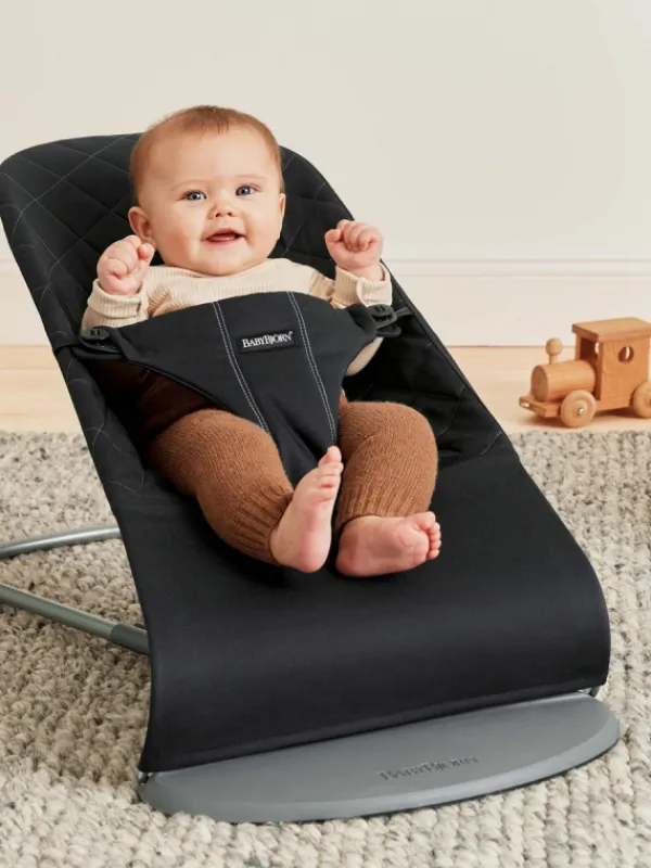 New BabyBjörn - Sitteri Balance Bliss - Cotton Black Vauvan Sitterit