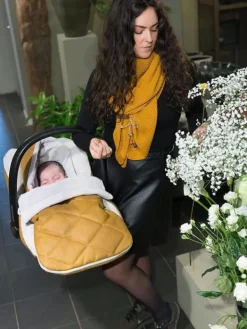 Discount Baby’s Only - lämpöpussi turvakaukaloon/ vaunuihin, ROCK okra Lämpöpussit