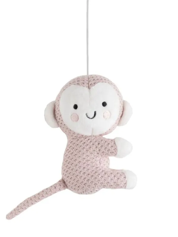 Clearance - mobile pinnasänkyyn Animals, old pink/warm linen Mobilet