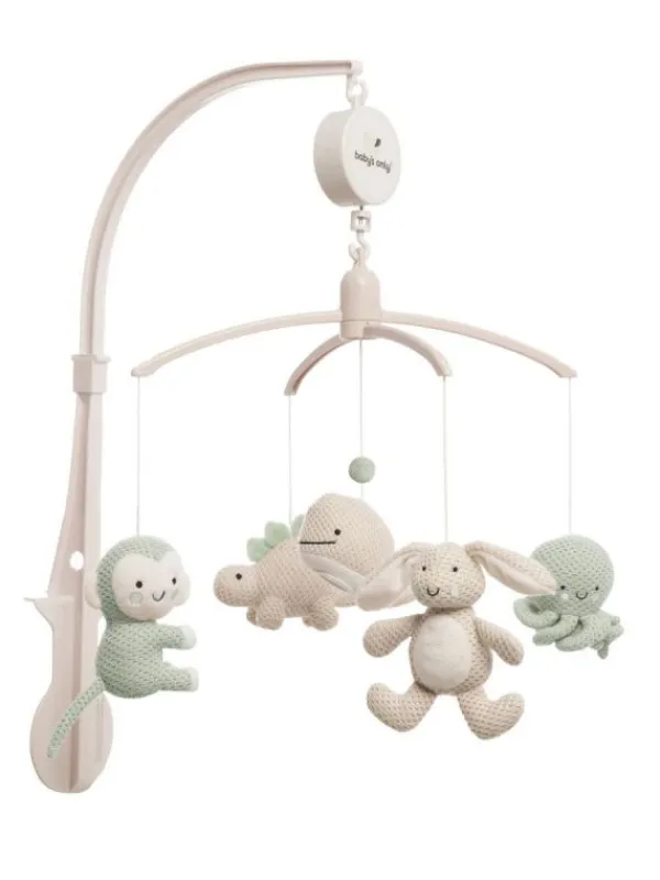 Sale - mobile pinnasänkyyn Animals laurel green/warm linen Mobilet