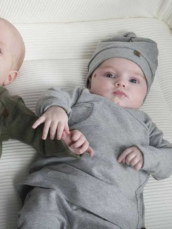 Online Baby’s Only vastasyntyneen luomupuuvillapipo, Grey Melange Sisävaatteet