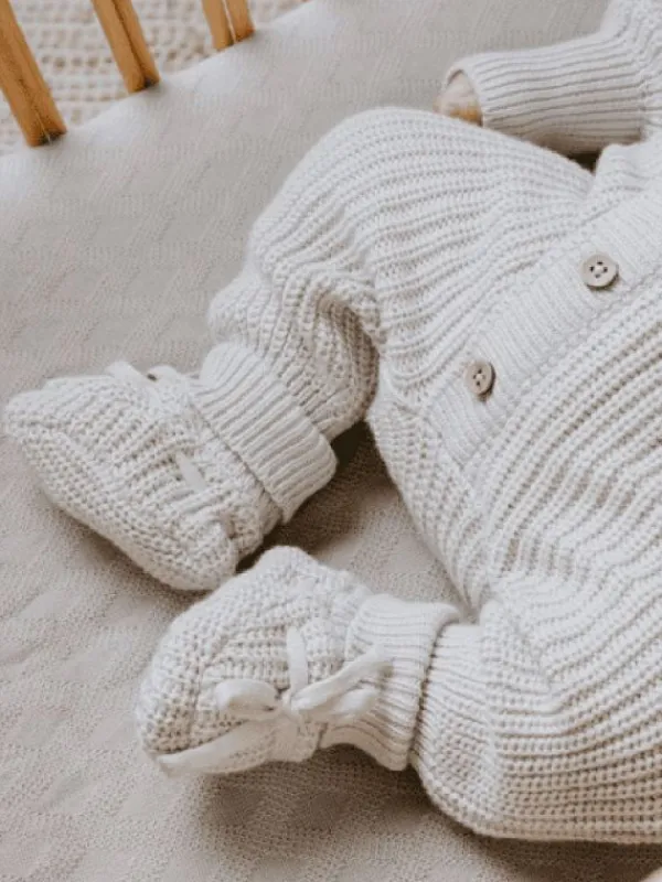 Baby's Only - vastasyntyneen neuletossut, Warm Linen Sisävaatteet