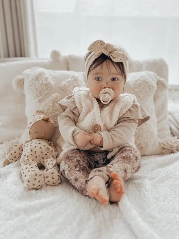 Hot Babystyling vauvan röyhelöbody Sand Sisävaatteet