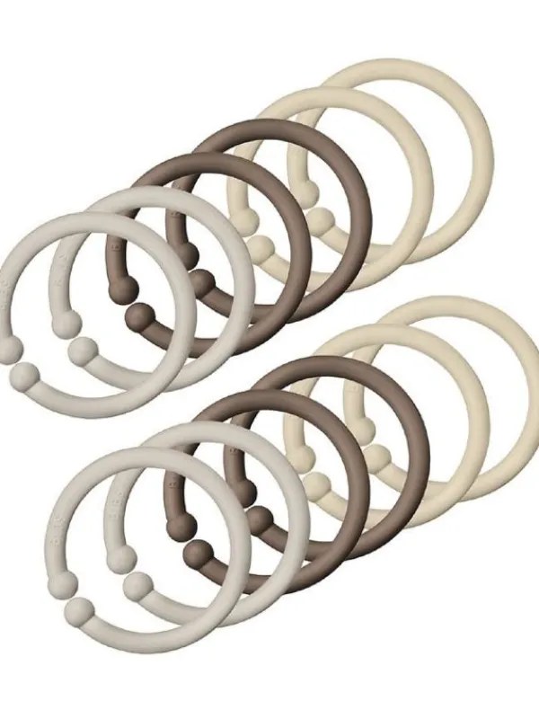 Online Bibs Loops rengas, 12kpl, Sand/DarkOak/Vanilla Tutit Vauvalle