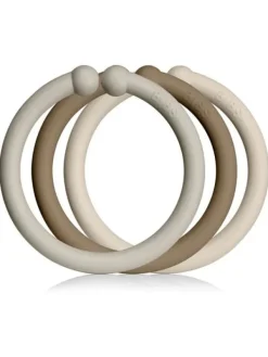 Online Bibs Loops rengas, 12kpl, Sand/DarkOak/Vanilla Tutit Vauvalle