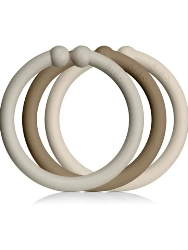 Online Bibs Loops rengas, 12kpl, Sand/DarkOak/Vanilla Tutit Vauvalle