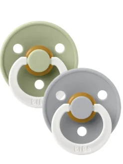 Clearance BIBS - Night vauvan yötutti 2-PACK 0-18kk - Sage / Cloud Tutit Vauvalle