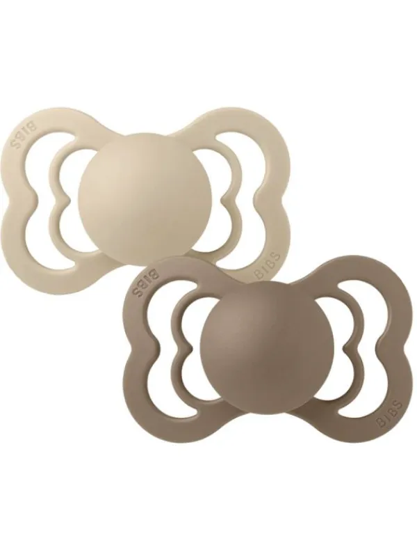 Online BIBS - Supreme tutti 2 PACK - Vanilla / Dark Oak Tutit Vauvalle