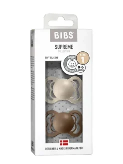 Online BIBS - Supreme tutti 2 PACK - Vanilla / Dark Oak Tutit Vauvalle