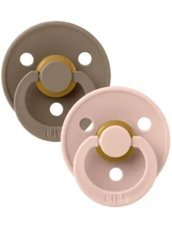 BIBS - vauvan tutti 2-PACK 0-18kk - Dark Oak / Blush Tutit Vauvalle