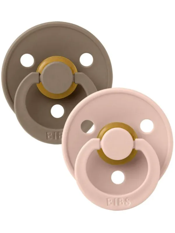BIBS - vauvan tutti 2-PACK 0-18kk - Dark Oak / Blush Tutit Vauvalle