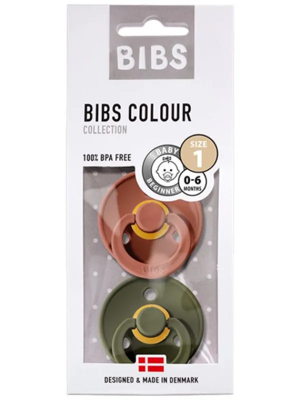 New BIBS - vauvan tutti 2-PACK 0-18kk - Woodchuck / Hunter Green Tutit Vauvalle
