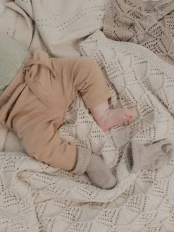 BIBS - Wavy vauvan torkkupeitto, vaalea beige Vuodevaatteet Ja Viltit
