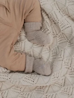 BIBS - Wavy vauvan torkkupeitto, vaalea beige Vuodevaatteet Ja Viltit