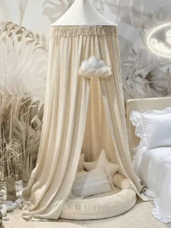Hot Boho Twist Canopy Maxi sänkykatos 70, Natural Verhokatokset