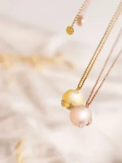 Online Bolakoru äidille ketjulla, jalanjälki bling ruusukultainen | Hopeoidut Bolat