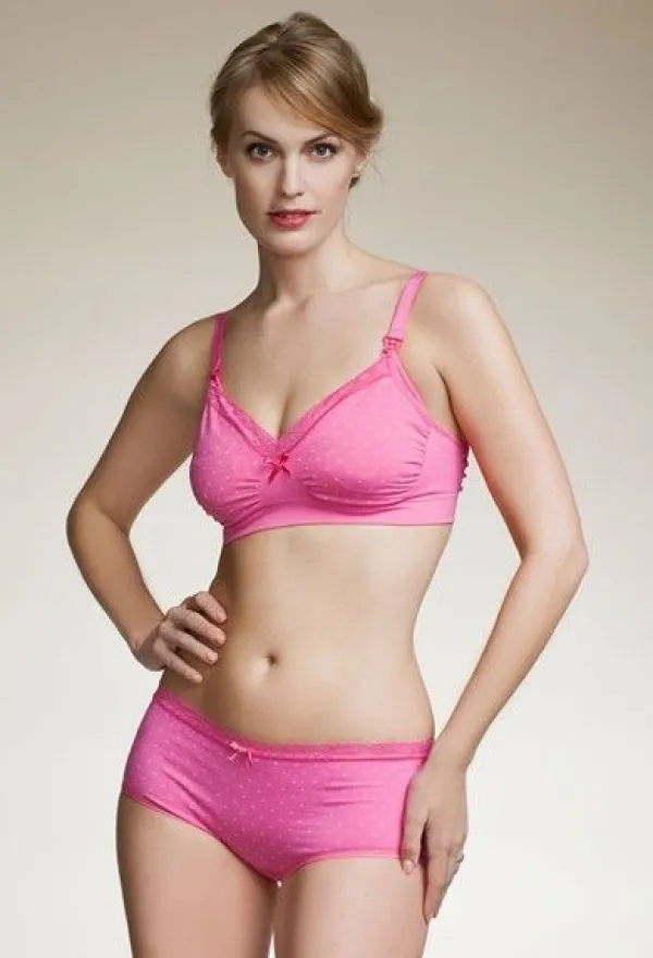 Clearance BOOB - alushousut Fast Food - Dot pink S Poistotuotteet