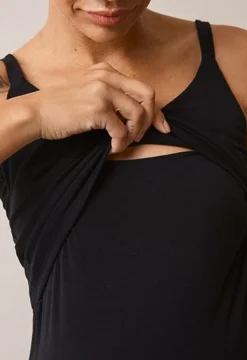 Sale Boob Design - Easy singlet äitiys- ja imetystoppi, musta Äitiyspaidat|Imetyspaidat