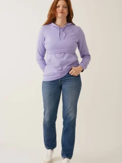 Best Boob Design - imetyshuppari B-Warmer Hoodie, Lilac Äitiyspaidat|Imetyspaidat