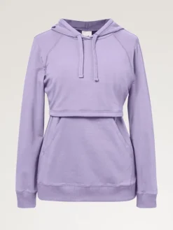 Best Boob Design - imetyshuppari B-Warmer Hoodie, Lilac Äitiyspaidat|Imetyspaidat