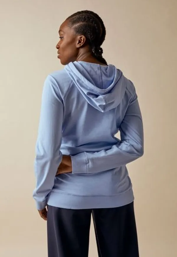 Online Boob Design - imetyshuppari B-Warmer Hoodie, nile blue Äitiyspaidat|Imetyspaidat