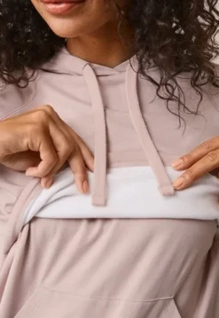 Boob Design - imetyshuppari B-Warmer Hoodie, Pebble Äitiyspaidat|Imetyspaidat