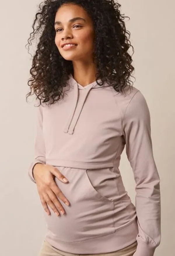 Boob Design - imetyshuppari B-Warmer Hoodie, Pebble Äitiyspaidat|Imetyspaidat