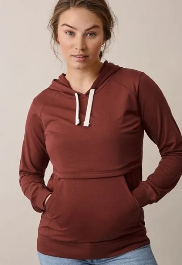 Online Boob Design - imetyshuppari B-Warmer Hoodie Cayenne Äitiyspaidat|Imetyspaidat