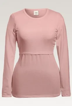 New Boob Design - imetyspaita pitkähihainen Classic, mauve Äitiyspaidat|Imetyspaidat