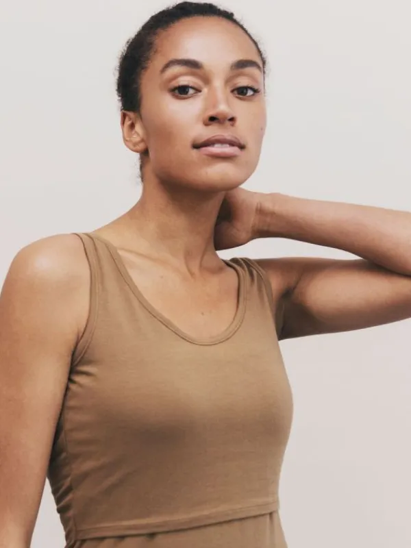 Sale Boob Design - imetystoppi Classic Tank Top, Brown Sugar Äitiyspaidat|Imetyspaidat