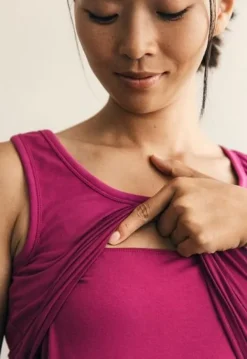 New Boob Design - imetystoppi Classic Tank Top, dark orchid Äitiyspaidat|Imetyspaidat