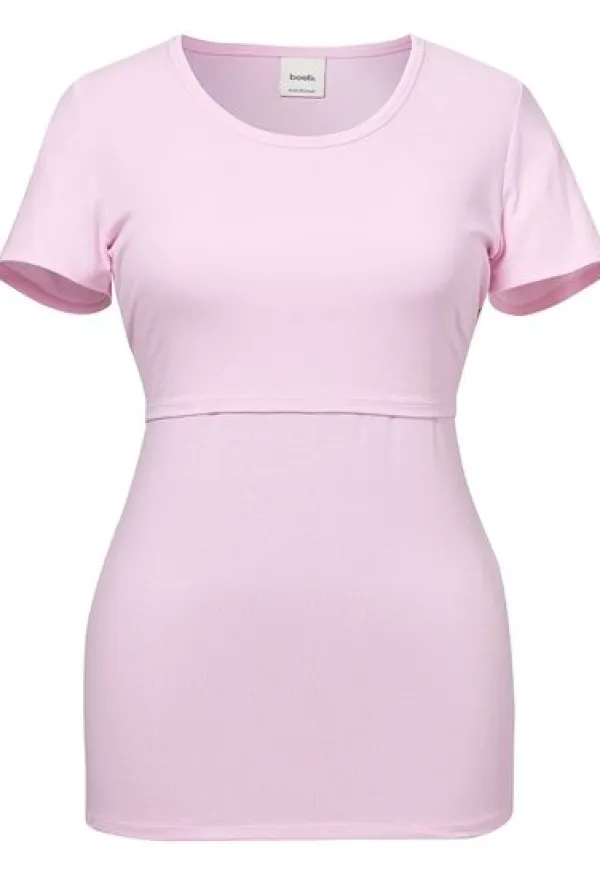 Online Boob Design - imetys T-paita Classic Light orchid Äitiyspaidat|Imetyspaidat