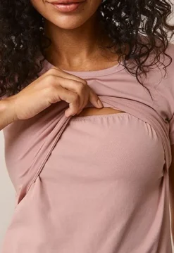 Outlet Boob Design - imetys T-paita Classic Mauve Äitiyspaidat|Imetyspaidat