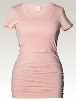 Outlet Boob Design - äitiys- ja imetys T-paita Ruched Top, pale blush Äitiyspaidat|Imetyspaidat