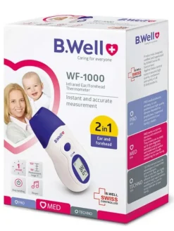 Outlet B.WELL Kuumemittari WF-1000 IR korva/otsa - 1 sekunnin mittaus Kuumemittarit Ja Nenäniistäjät