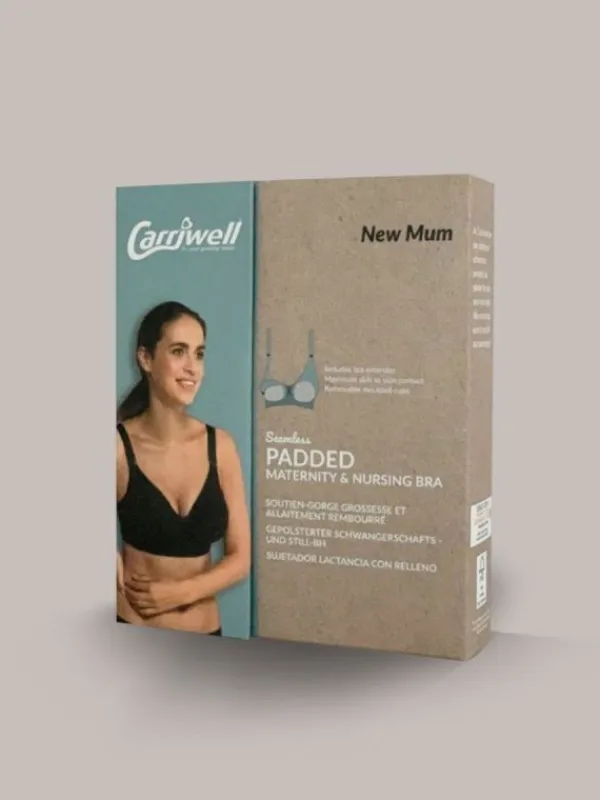 Clearance Carriwell - imetysliivit Seamless Padded, Black B-C Kupit|Kaikki Imetysliivit