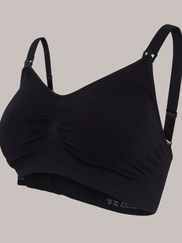 Clearance Carriwell - imetysliivit Seamless Padded, Black B-C Kupit|Kaikki Imetysliivit