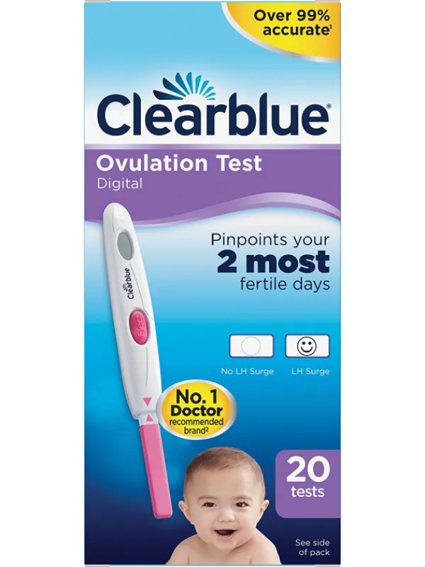 Outlet Clearblue Digital ovulaatiotesti 20 kpl Ovulaatiotestit|Clearblue-Testit