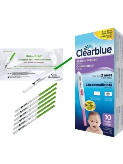 Discount Clearblue Digital ovulaatiotesti 10 kpl ja ovulaatiotestiliuska 7kpl Ovulaatiotestit|Raskaustesti Ja Ovulaatiotesti – Testipaketit