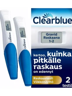 Hot Clearblue Digital ovulaatio- ja raskaustesti 10+2 Raskaustesti Ja Ovulaatiotesti – Testipaketit|Raskaustestit