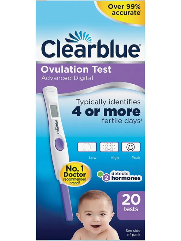 Discount Clearblue Dual Hormone ovulaatiotesti 20 kpl Ovulaatiotestit|Clearblue-Testit