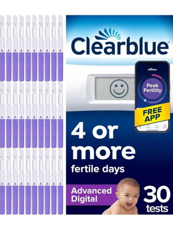 Sale Clearblue Dual Hormone ovulaatiotesti 30 kpl Ovulaatiotestit|Clearblue-Testit
