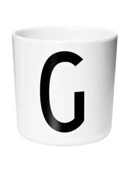 Online Design Letters - Arne Jacobsen kirjainmuki A-Z, valkoinen Ruokailuhetkiin