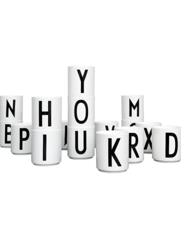 Online Design Letters - Arne Jacobsen kirjainmuki A-Z, valkoinen Ruokailuhetkiin