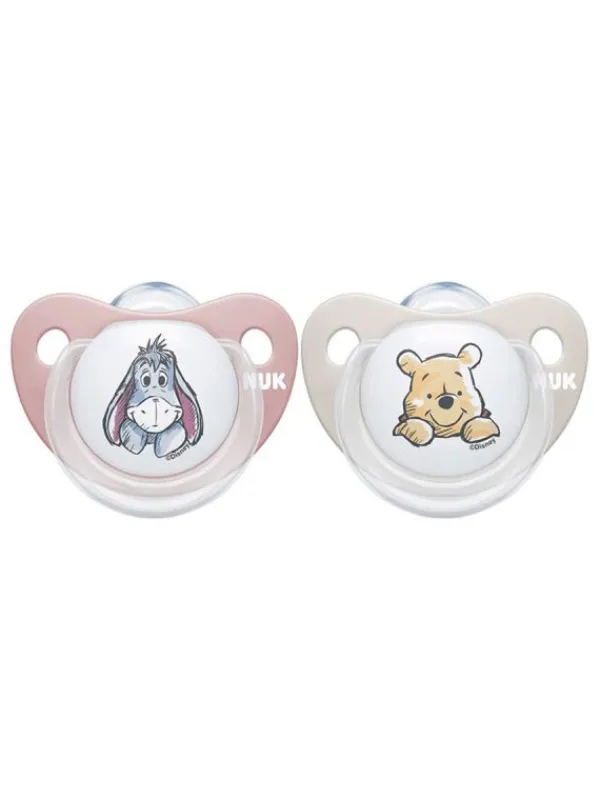 Discount Disney Nalle Puh tutti 6-18kk 2-pack, tyttö | NUK Tutit Vauvalle