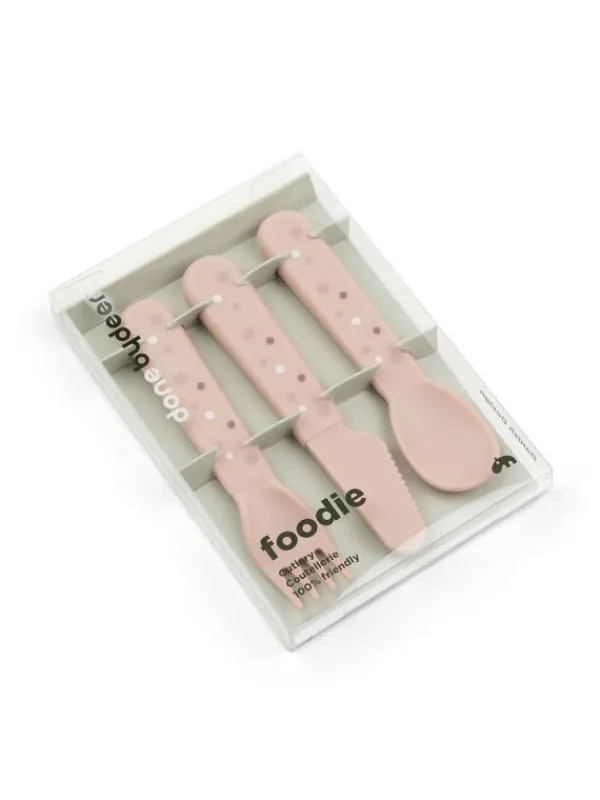 Outlet - Foodie aterimet Happy dots, powder Ruokailuhetkiin