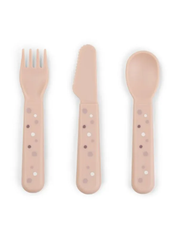 Outlet - Foodie aterimet Happy dots, powder Ruokailuhetkiin