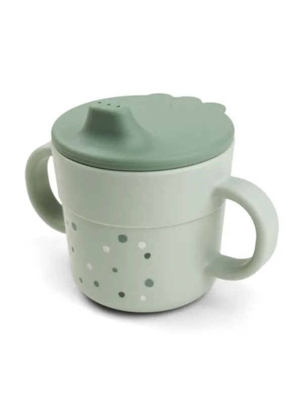 Clearance - Foodie nokkamuki Happy dots, vihreä Ruokailuhetkiin