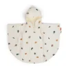 Discount - luomupuuvillainen poncho pyyhe lapselle - Sea friends Beige Kylpy