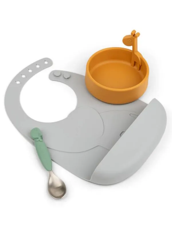 New - Peekaboo ensiateriasetti, Grey Ruokailuhetkiin